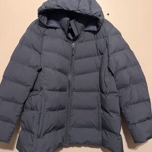 32 Degrees Heat✨🩶🖤 Men's Dark Gray Hooded Puffer Jacket